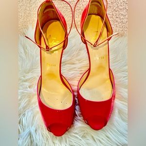 Christian Louboutin Peep-Toe Heels